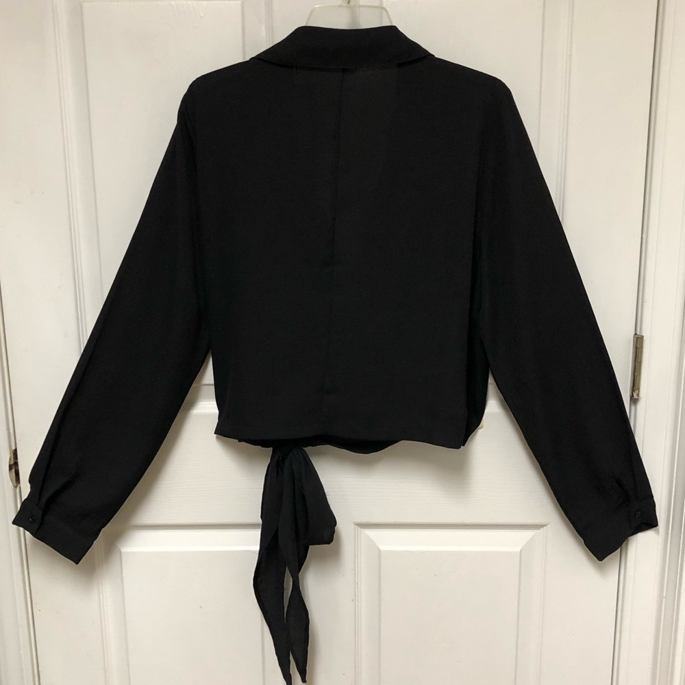 LAST CHANCE! Pretty Little Thing See Through Wrap Blouse - Picture 8 of 14